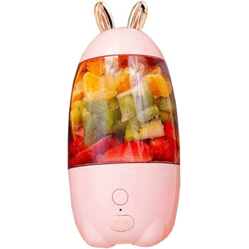 YUNDUBAI Portable Blender Mini Personal Blender - Portable Juicer, Household Multi-Function Blender, Fruit Mini Rechargeable Juicer (Color : Pink)