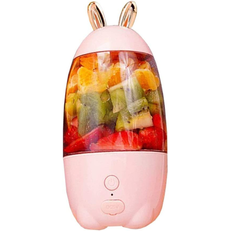 YUNDUBAI Portable Blender Mini Personal Blender - Portable Juicer, Household Multi-Function Blender, Fruit Mini Rechargeable Juicer (Color : Pink)