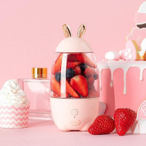 YUNDUBAI Portable Blender Mini Personal Blender - Portable Juicer, Household Multi-Function Blender, Fruit Mini Rechargeable Juicer (Color : Pink)