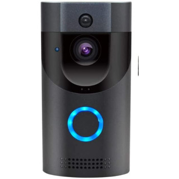 UK PLUS Wifi Smart Video Doorbell Camera Wireless Door Bell 720P Hd Wireless Home Security Doorbell Camera (With 2 Rechargeable Battery, 16Gb Storage Card) Uk-7080
