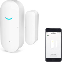UK PLUS Wifi Door Sensor, Tuya Smart Door Window Sensor, Smart Window Sensor Real-Time Alarm Compatible With Alexa Google Assistant,Home Security Door Open Contact Sensor For Burglar Alert