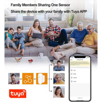 UK PLUS Wifi Door Sensor, Tuya Smart Door Window Sensor, Smart Window Sensor Real-Time Alarm Compatible With Alexa Google Assistant,Home Security Door Open Contact Sensor For Burglar Alert