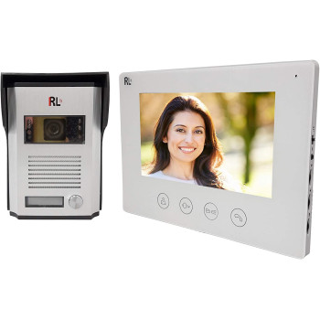 Lcd Monitor Wired Video Intercom Doorbell Kit - Clear,7In
