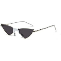 UK PLUS Narrow Cat Eye Sunglasses For Women, New Women Fashion Collection (Black)
