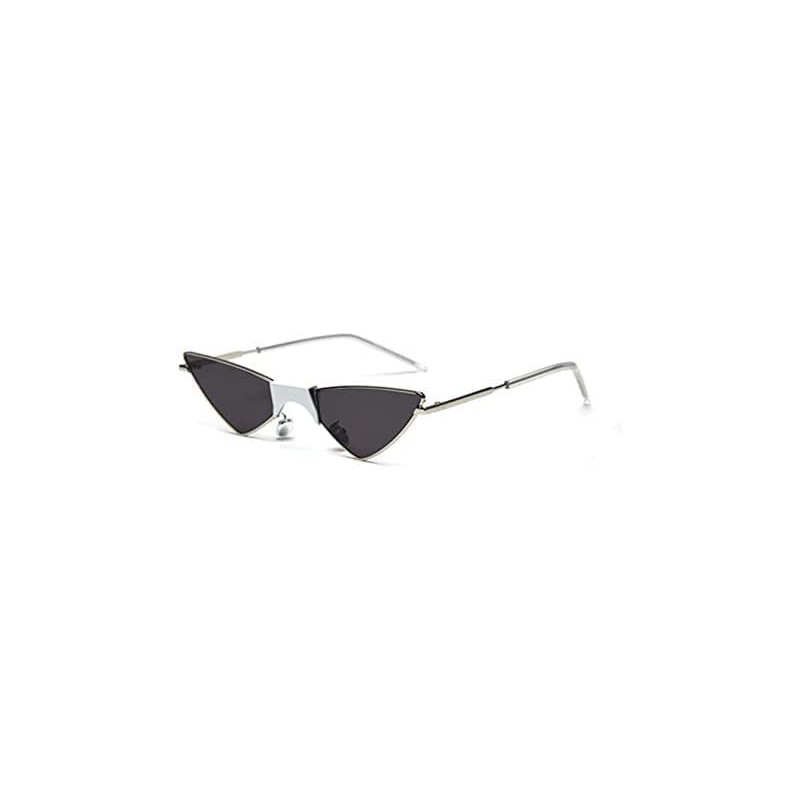UK PLUS Narrow Cat Eye Sunglasses For Women, New Women Fashion Collection (Black)