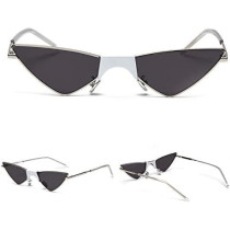 UK PLUS Narrow Cat Eye Sunglasses For Women, New Women Fashion Collection (Black)