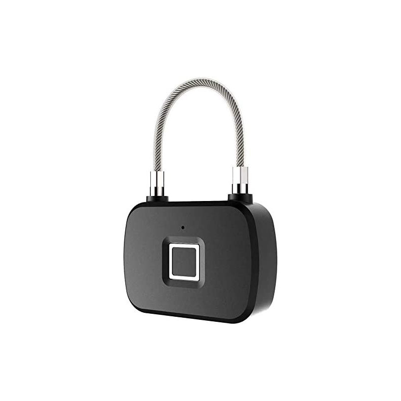 UK PLUS Smart Fingerprint Padlock Waterproof For Gym,Door,School,Luggage Bags,Bike