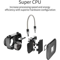 UK PLUS Smart Fingerprint Padlock Waterproof For Gym,Door,School,Luggage Bags,Bike
