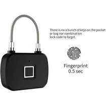 UK PLUS Smart Fingerprint Padlock Waterproof For Gym,Door,School,Luggage Bags,Bike