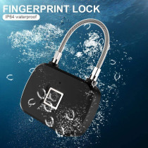 UK PLUS Smart Fingerprint Padlock Waterproof For Gym,Door,School,Luggage Bags,Bike