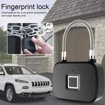 UK PLUS Smart Fingerprint Padlock Waterproof For Gym,Door,School,Luggage Bags,Bike