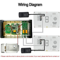 UK PLUS Household Apartment Monitor Video 6 Doors Intercom Door Phone