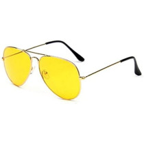 Aviator Anti Glare, Hd Polarized Lens, Alleviate Eye Fatigue, Night Vision Glasses (Yellow)