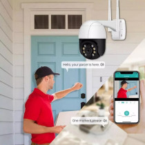 1080P Wi-Fi Smart Camera ,Outside 4X Digital Zoom ,Human Detected, Wireless Camera With 64Gb Memory Card , P2P Audio ,Security Cctv Camera
