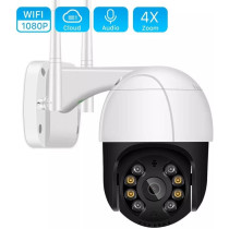 1080P Wi-Fi Smart Camera ,Outside 4X Digital Zoom ,Human Detected, Wireless Camera With 64Gb Memory Card , P2P Audio ,Security Cctv Camera