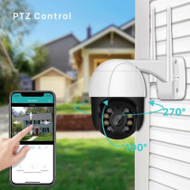 1080P Wi-Fi Smart Camera ,Outside 4X Digital Zoom ,Human Detected, Wireless Camera With 64Gb Memory Card , P2P Audio ,Security Cctv Camera
