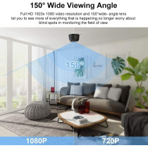 UK PLUS Mini Wifi Camera Wireless Wifi Security Camera With Motion Detection And Night Version Home Security Cameras Nanny Cam Video Recorder For Room, Office