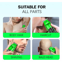DSP Hair Trimmers For Men Cordless T-Blade Outliner Zero Mustache Trimmer Hair Clippers For Cutting Hair Mens Beard Trimmers With Led Display (Green)