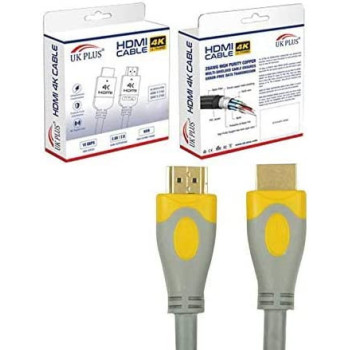 UK PLUS 4K 1.5M High Grade Hdmi Cable Compatible Uhd Smart Tv, Xbox, Ps4, Ps3, Laptops, Recorders, Projectors, Ip Pox And Set-Top-Box