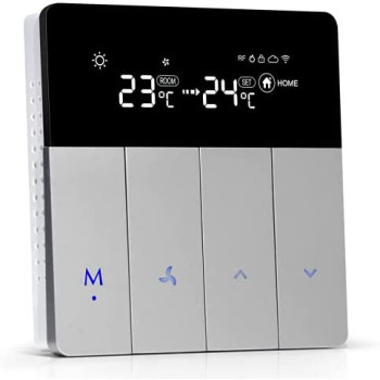 UniHoms Smart Thermostat Temperature Controller (2 Pipe), Works With Amazon Alexa, Google Home Assistant And Siri (220V, 1 Pack)