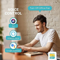 UniHoms - Wifi Power Outlet, Surge Protector With 3 Ac Outlet And 4 Usb Ports, Works With Amazon Alexa, Google Home Assistant And Siri