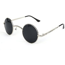 UK PLUS Unisex Sunglasses Round Metal- Uv Protection New Fashion Sunglasses(Blue)
