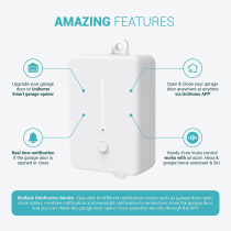 UniHoms Smart Wi-Fi Garage Door Opener Remote, App Control, Works With Amazon Alexa, Google Home Assistant And Siri