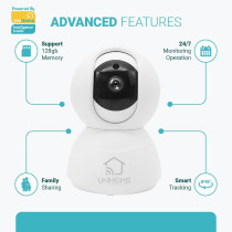UniHoms Wifi Smart Ptz 2Mp Full Hd Camera With Advanced Human Detection, Pack Of 2