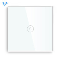 UK PLUS Smart Switch, Wifi Touch Wall Light Switches Works, 3 Gang With Capacitor, App Remote Control White
