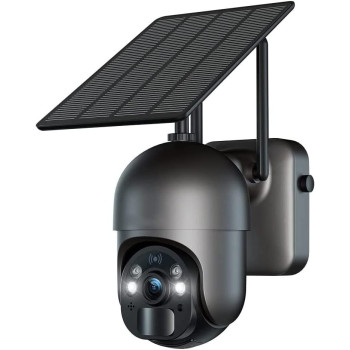 UK PLUS Smart Solar Ptz Camera 2Mp 4G Outdoor Cameratwo Way Audio Real Time Alert Nigh Vision3G/4G Sim Card Works With Alexa And Google Assistant