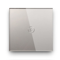 UK PLUS Smart Touch Switch, Wifi Touch Wall Light Switches, 2 Gang With Capacitor, App Remote Control Grey