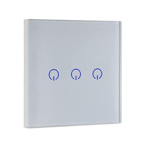 UniHoms Wifi Touch Wall Switch - 3 Gang Switch, No Neutral Wire Needed, Works With Amazon Alexa, Google Home Assistant And Siri