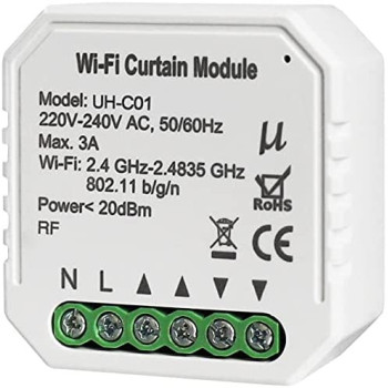 UniHoms Wifi Curtain Module, Works With Amazon Alexa, Google Home Assistant And Siri