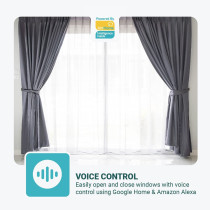 UniHoms Wifi Curtain Module, Works With Amazon Alexa, Google Home Assistant And Siri