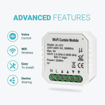 UniHoms Wifi Curtain Module, Works With Amazon Alexa, Google Home Assistant And Siri