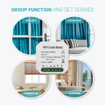 UniHoms Wifi Curtain Module, Works With Amazon Alexa, Google Home Assistant And Siri