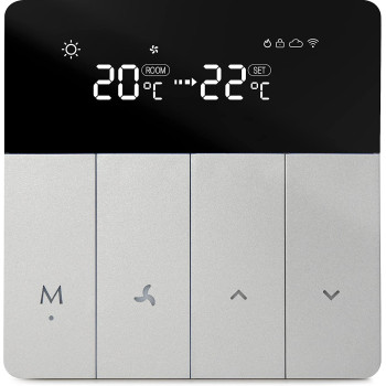UniHoms Smart Thermostat Temperature Controller (2 Pipe), Works With Amazon Alexa, Google Home Assistant And Siri (1, 220V)