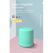 UK PLUS Wireless Bluetooth Mini Speaker Stereo Portable Speakers Subwoofer Bluetooth 5.0 Sd Fm Outdoor Column Loudspeaker (Blue)