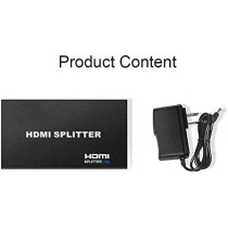 UK PLUS Full Ultra Hd 1080P 2K And 3D Resolutions (1 Input To 4 Outputs) Hdmi Splitter 1X4 Ports Powered V1.4B Video Converter