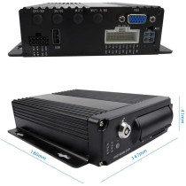 UK PLUS Mobile Dvr Kit Surveillance System With Gps 4G Wifi 4 Cameras And 7 Inch Lcd Screen