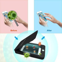 UK PLUS Compatible Phone Cleaning Sterilizer White Uv Light Iphone Android Smart Phone Toothbrush Jewelry Watches