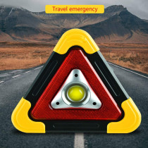 UK PLUS Multi Function Portable Led Work Light Triangle Cob Bright Flood Light Emergency Warning Indoor Outdoor Use Camping Hiking Fishing Car Repairing And Emergency