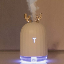 UK PLUS Cool Mist Humidifier With Adjustable Mist Mode, 300Ml Water Tank Lasts Up To 10 Hours, 7 Color Led Lights Changing, Waterless Auto Shut-Off For Bedroom, Home, Office (White)