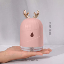 UK PLUS Cool Mist Humidifier With Adjustable Mist Mode, 300Ml Water Tank Lasts Up To 10 Hours, 7 Color Led Lights Changing, Waterless Auto Shut-Off For Bedroom, Home, Office (Pink)