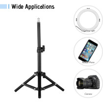 UK PLUS Studio Photography Light Tripod Stand Adjustable Aluminum Alloy For Supporting Flash Lights Softbox With Ball Head Cellphone Clamp (50Cm)