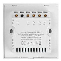 UK PLUS Standard 2 Gang Smart Home Automation Wifi Wall Switch Compatible With Alexa,Ios And Android White