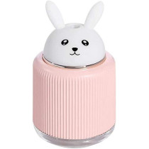 UK PLUS Cool Mist Humidifier, Portable Cute Animal Humidifier, Large Capacity Usb Charge Multi-Function Night Lamp, Cartoon Air Humidifier (Rabbit)