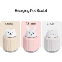 UK PLUS Cool Mist Humidifier, Portable Cute Animal Humidifier, Large Capacity Usb Charge Multi-Function Night Lamp, Cartoon Air Humidifier (Rabbit)