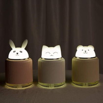 UK PLUS Cool Mist Humidifier, Portable Cute Animal Humidifier, Large Capacity Usb Charge Multi-Function Night Lamp, Cartoon Air Humidifier (Rabbit)