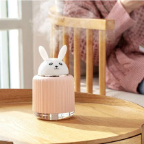 UK PLUS Cool Mist Humidifier, Portable Cute Animal Humidifier, Large Capacity Usb Charge Multi-Function Night Lamp, Cartoon Air Humidifier (Rabbit)